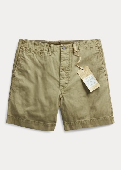 Pantalones Cortos Ralph Lauren Hombre Verde Oliva - Field - UDKIA5703